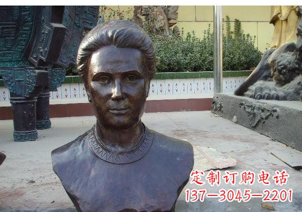 达州校园居里夫头像铜雕