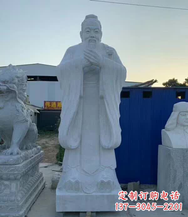 达州校园孔子雕塑 (2)
