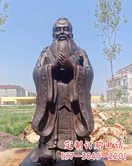 达州校园孔子雕像 (2)