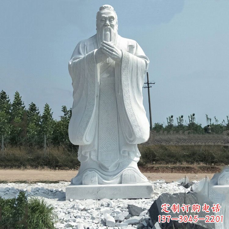 达州校园孔子人物雕像
