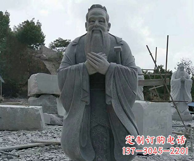 达州校园孔子人物石雕