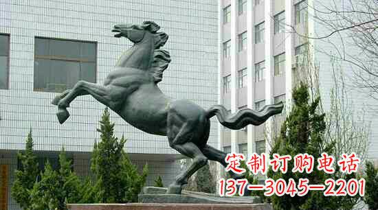 达州校园龙马精神铜雕