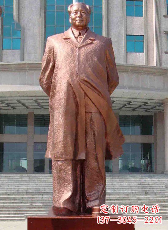 达州校园毛主席铜像