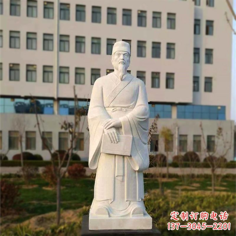 达州校园名人汉白玉雕塑医院医学院古代著名人物雕像