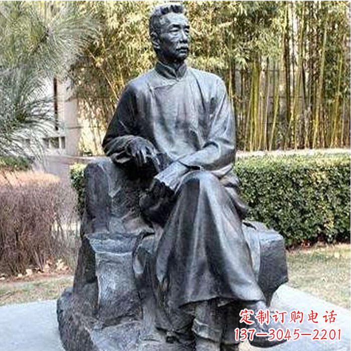 达州校园名人鲁迅雕塑
