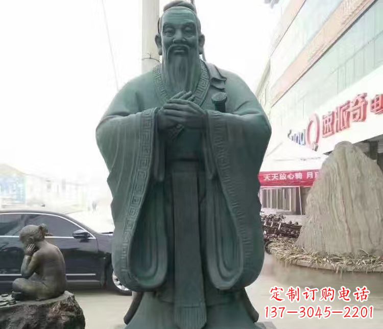 达州校园人物孔子行教像