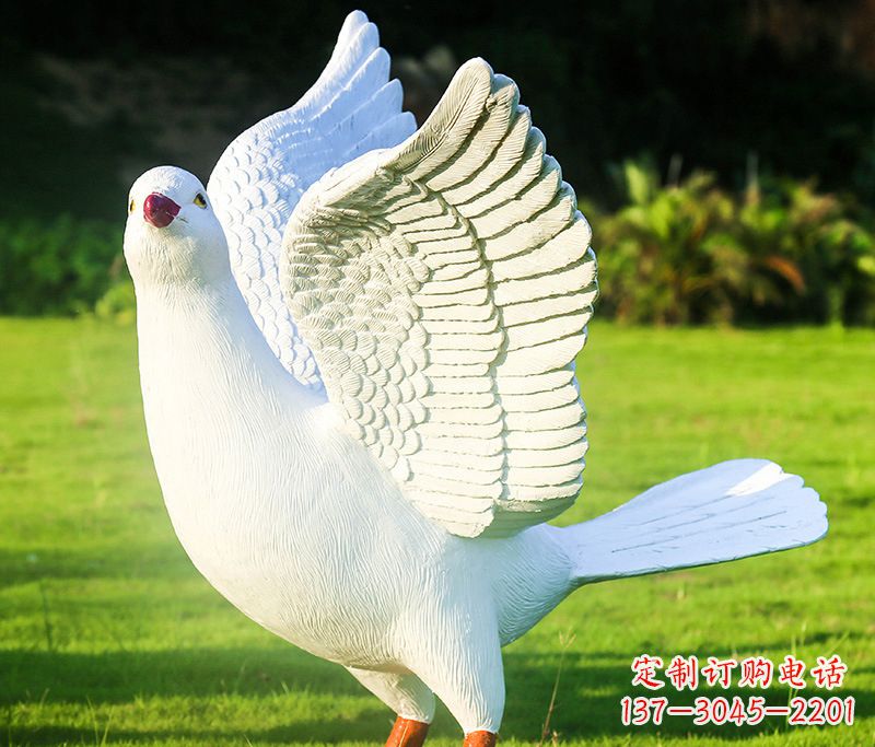 达州写真雕塑和平鸽