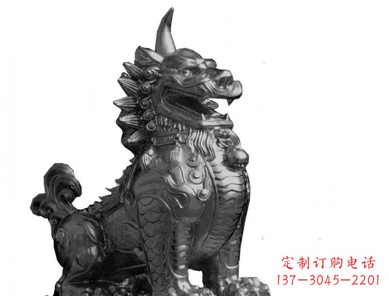 达州獬豸法院景观铜雕
