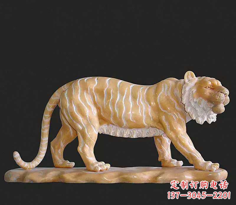 达州行走老虎石雕动物雕塑