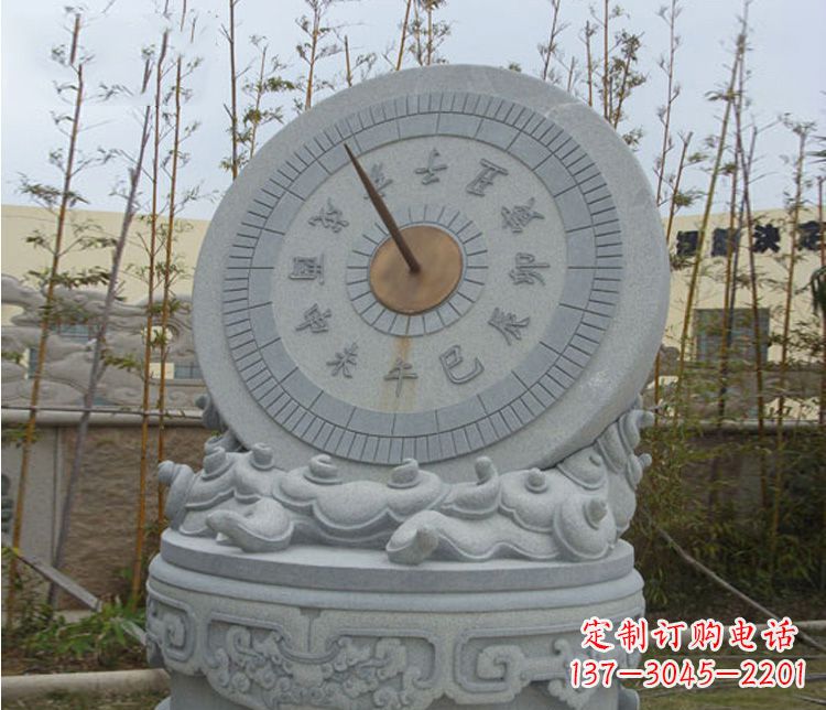 达州学校大理石日晷石雕 (5)