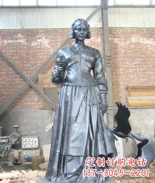 达州医院校园西方名人南丁格尔铜雕
