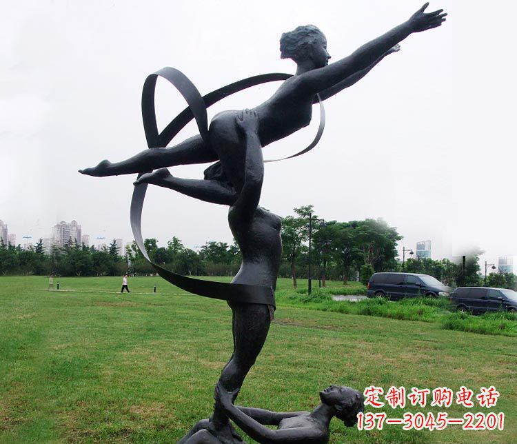 达州艺术体操运动员雕塑
