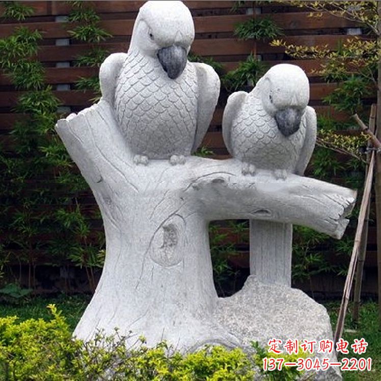 达州鹦鹉大理石雕塑