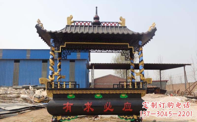 达州有求必应香炉寺庙铜雕