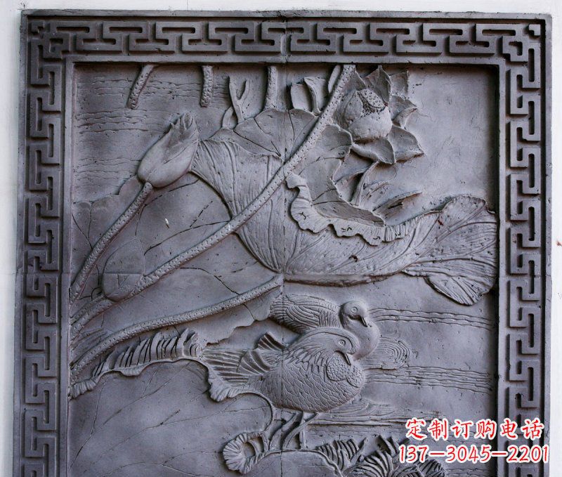 达州鸳鸯青石浮雕