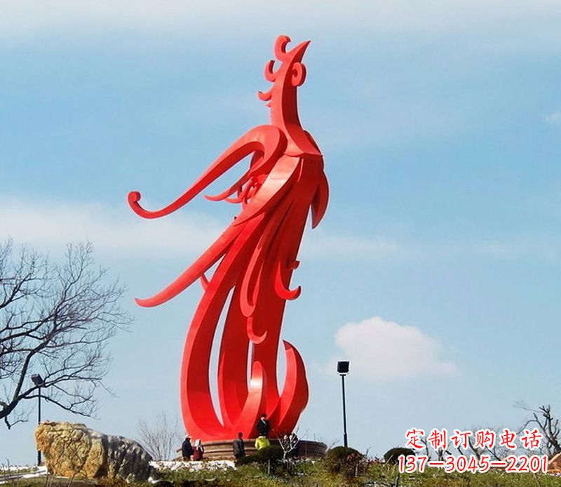 达州园林不锈钢凤凰雕塑