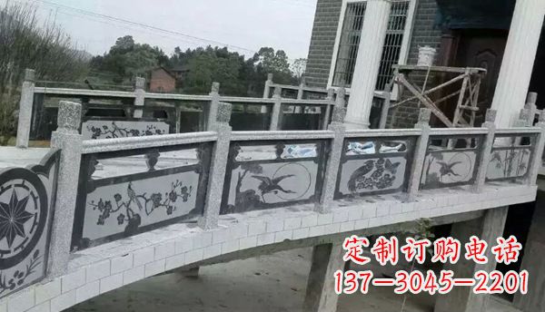 达州园林仿古石栏板景观石雕 (10)