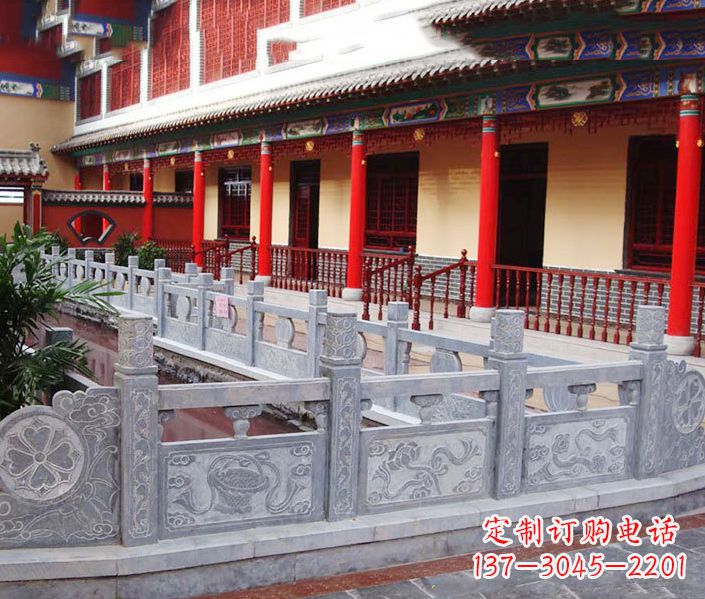 达州园林仿古石栏板景观石雕 (12)