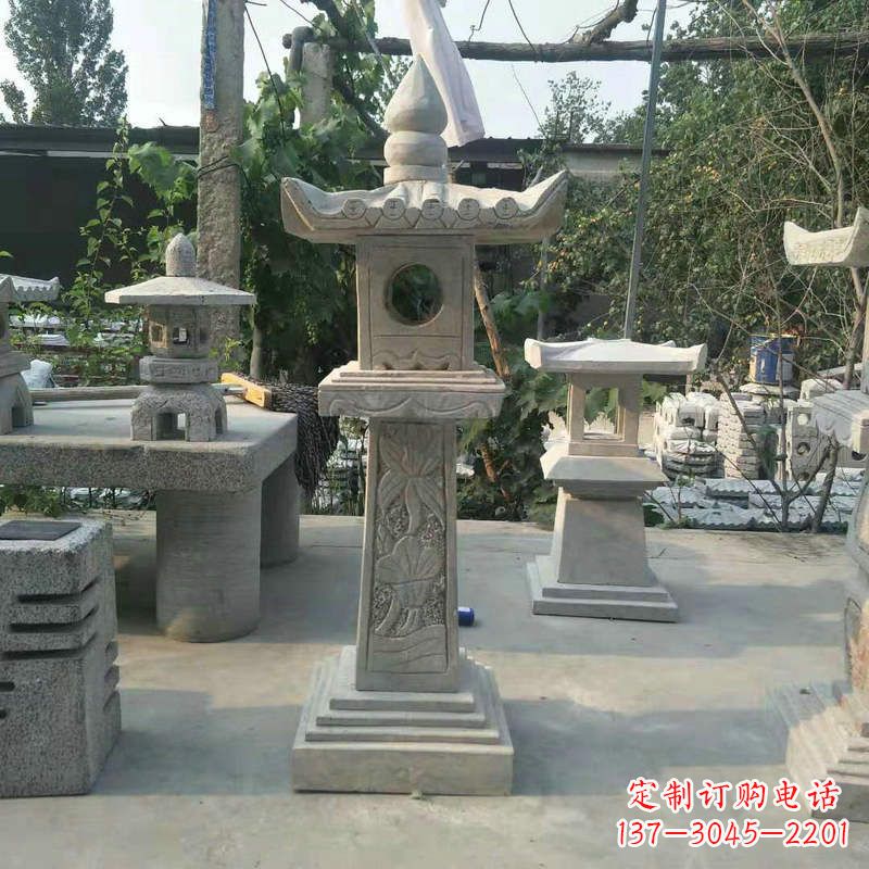 达州园林仿古做旧中式石灯