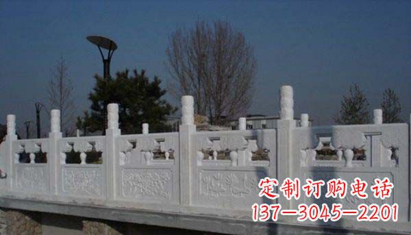 达州园林汉白玉栏板景观石雕
