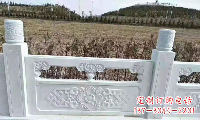 达州园林汉白玉石浮雕栏板 (4)