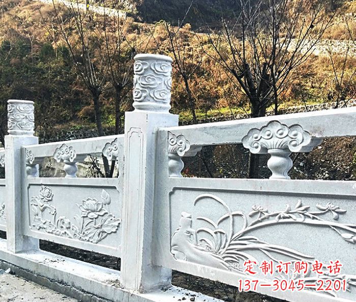 达州园林景观大理石栏板石雕 (7)