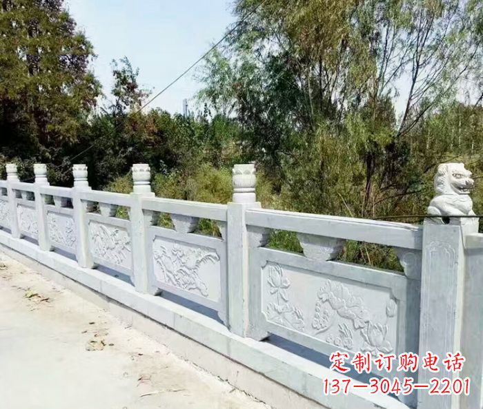 达州园林景观大理石栏板石雕_1
