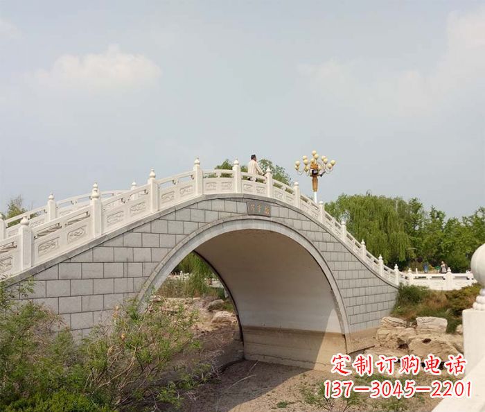 达州园林景观大理石桥栏板石雕 (6)