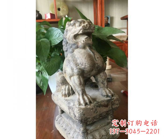 达州园林景观大理石狮子石雕