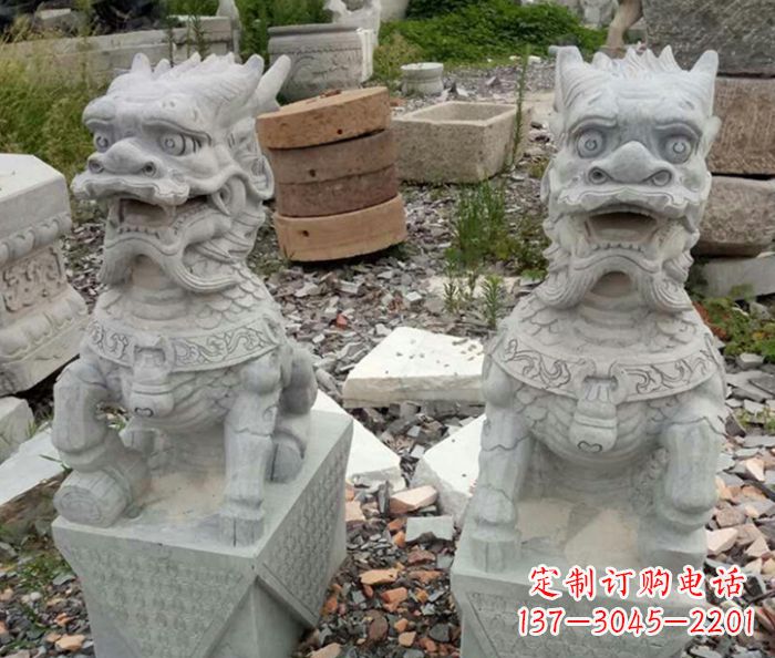 达州园林景观仿古麒麟石雕