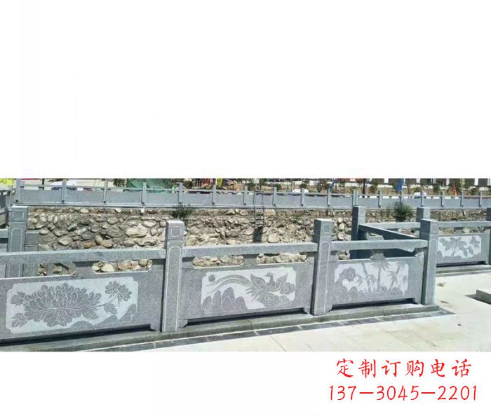 达州园林景观仿古石雕栏板 (5)