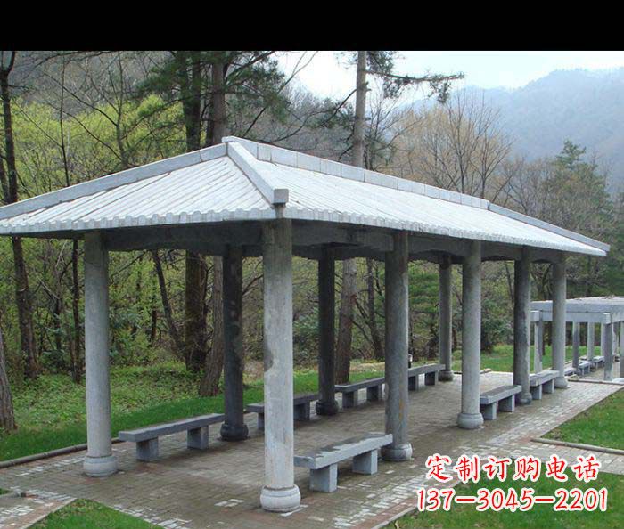 达州园林景观仿古石雕长廊