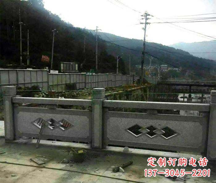 达州园林景观仿古石浮雕栏板 (2)