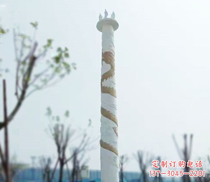 达州园林龙柱景观不锈钢