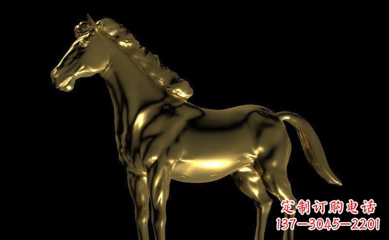 达州园林马动物景观铜雕