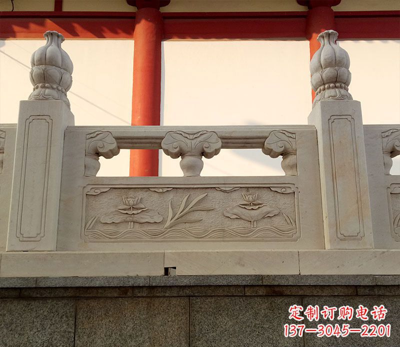 达州园林石浮雕栏板景观石雕 (2)
