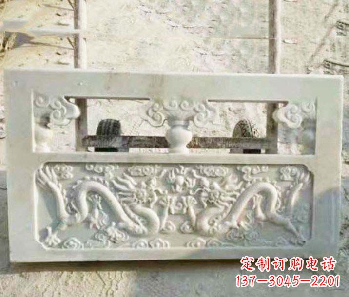 达州园林石浮雕栏板景观石雕