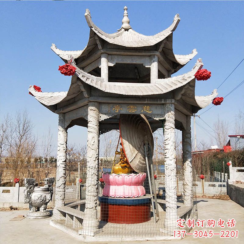 达州园林亭子双层凉亭