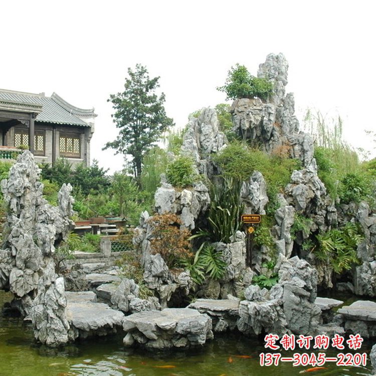 达州园林庭院奇石假山