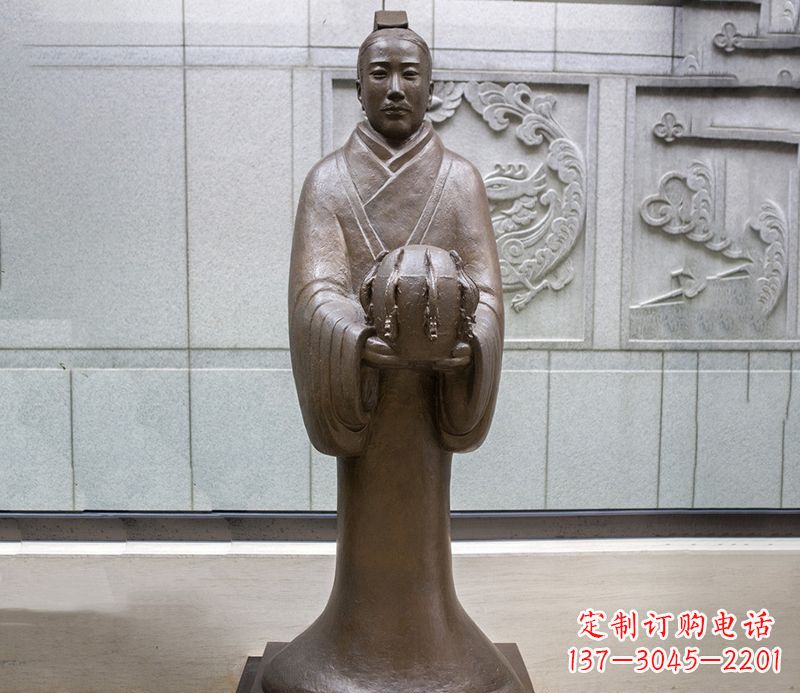 达州张衡科学家 人物铜雕