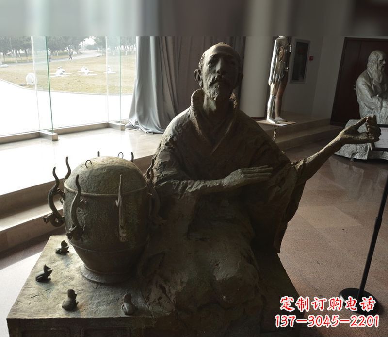 达州张衡铜雕