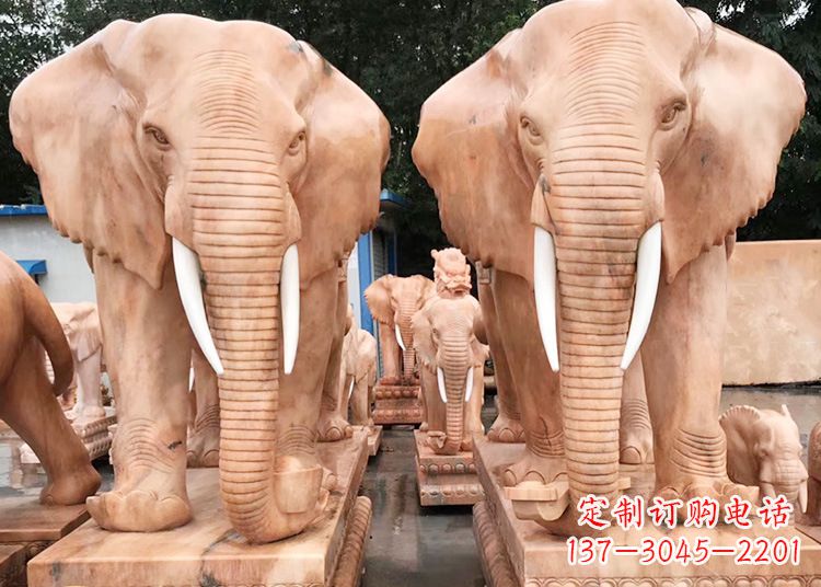 达州招财大象石雕