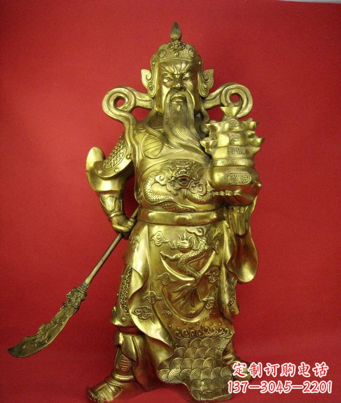 达州招财关公铜雕