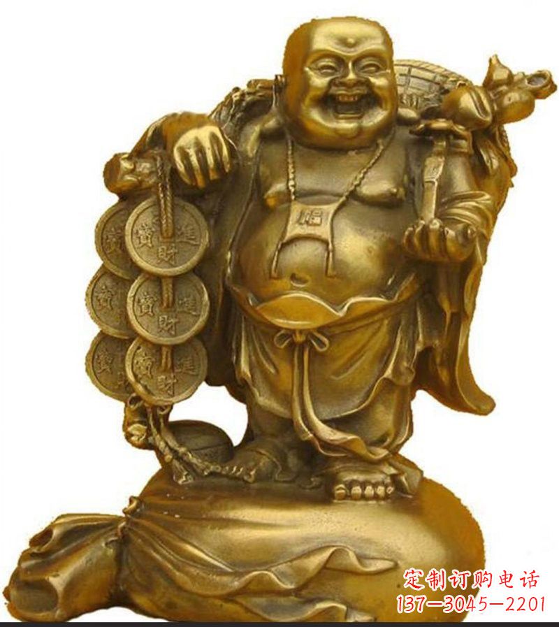 达州招财弥勒佛铜雕