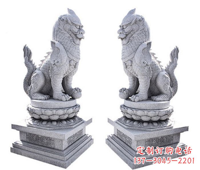 达州招财神兽麒麟石雕