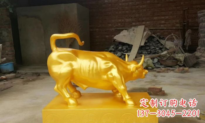 达州招财铜牛雕塑 (2)