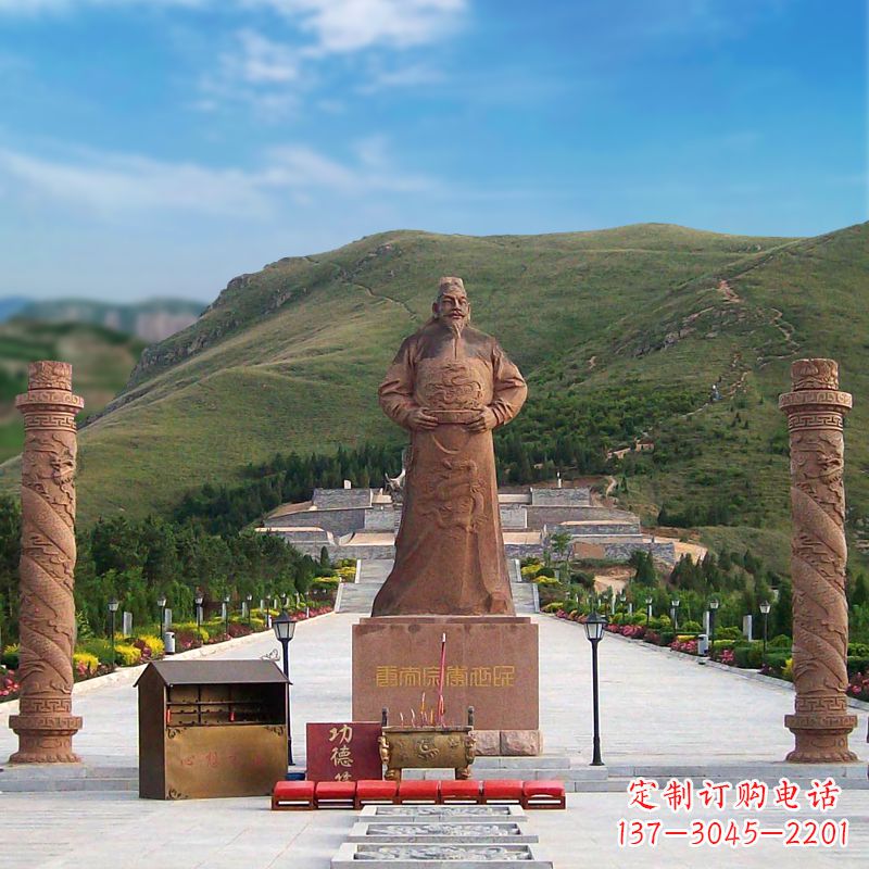 达州中国历史名人大型李世民景观雕塑