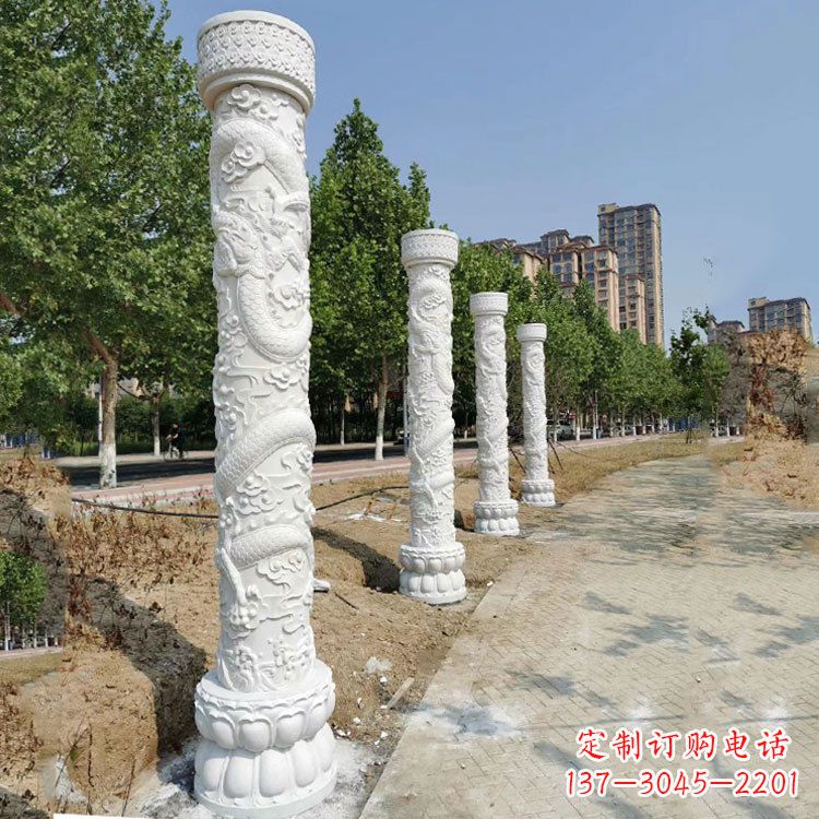 达州中国龙柱雕刻