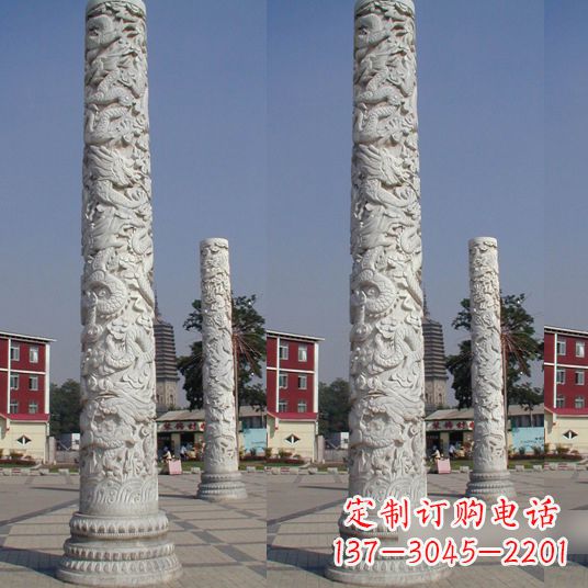达州中国龙柱雕塑