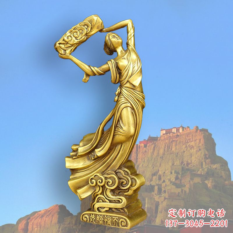 达州中国上古传说“女娲补天”铸铜雕塑